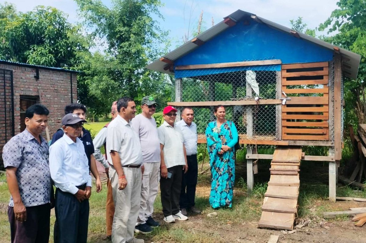शुक्लाफाँटामा बाख्रापालन प्रोत्साहन : साझेदारीमा खोर निर्माण
