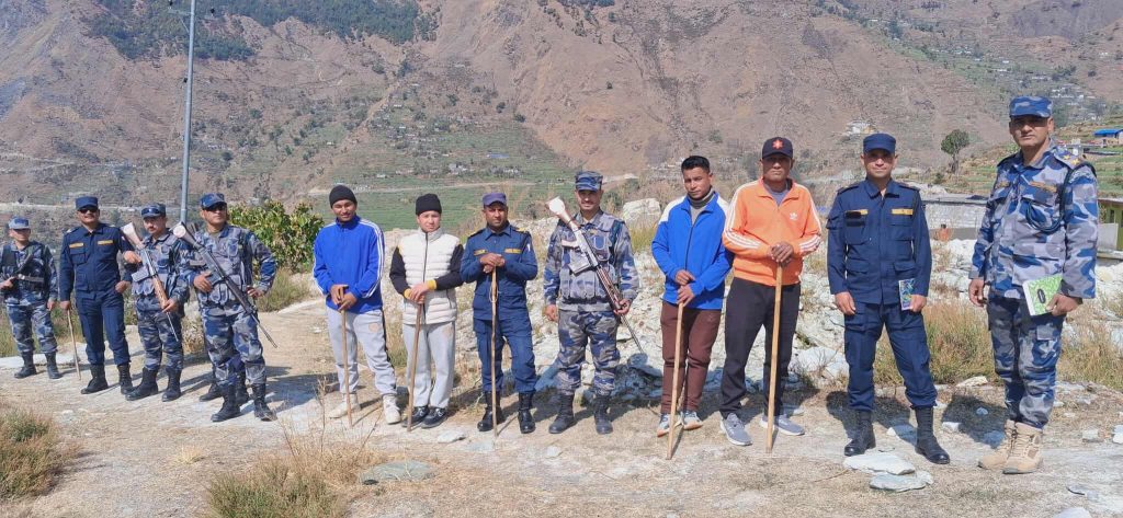 दार्चुलामा निर्वाचन सुरक्षाका लागि संयुक्त सुरक्षा गस्ती