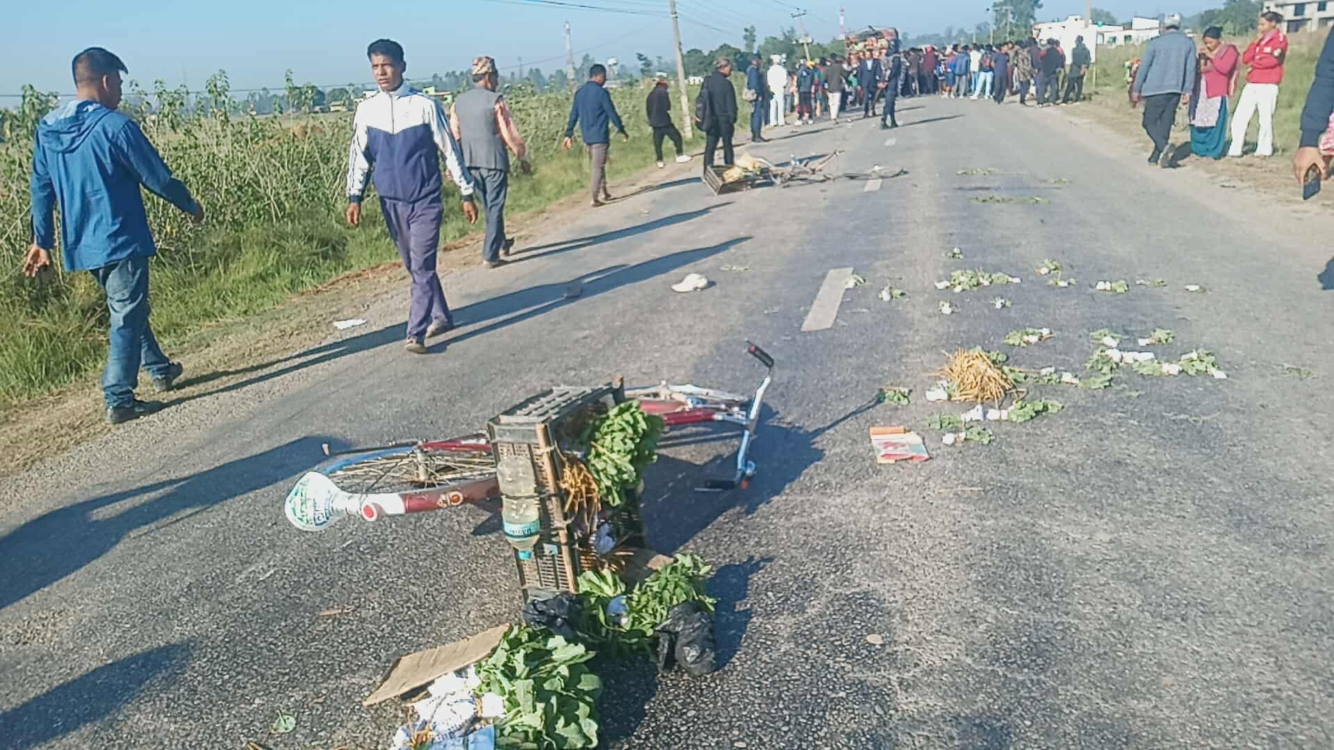 कैलालीमा जिपको ठक्करबाट एकजनाको मृत्यु, तीन जना घाइते
