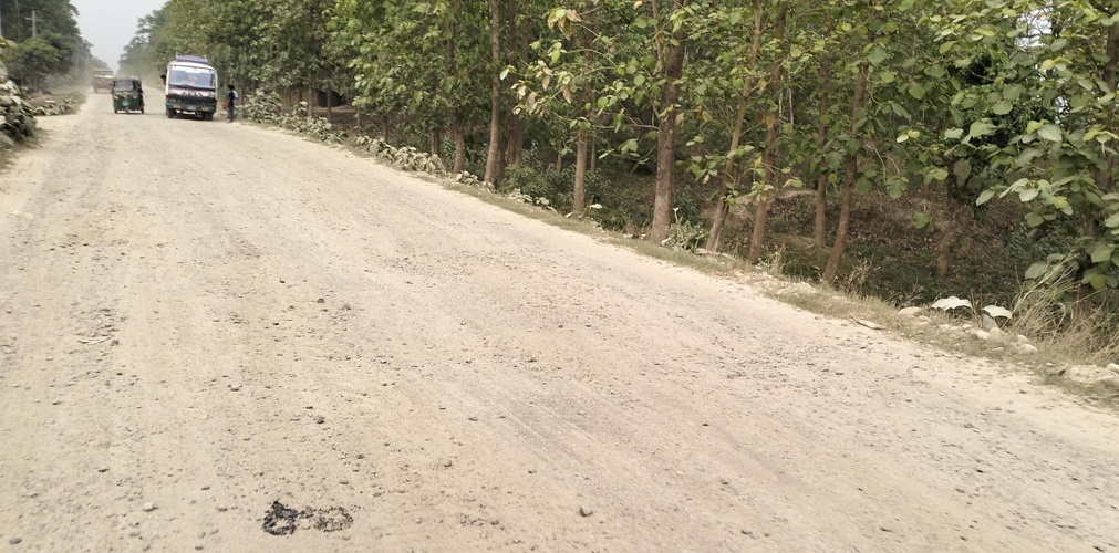 बेलौरी–कलुवापुर सडक कालोपत्रेको काम अलपत्र