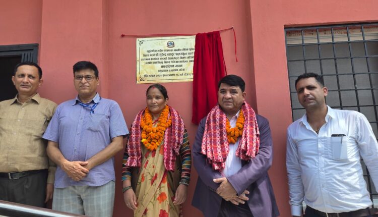 जलस्रोत र पथरैया सिंचाइ कार्यालय आफ्नै भवनमा, मन्त्री पालद्वारा उद्घाटन