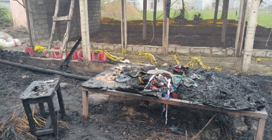 कञ्चनपुरमा कुखुरा फर्ममा आगलागी हुँदा हजार बढी चल्ला मरे, ११ लाखको क्षति