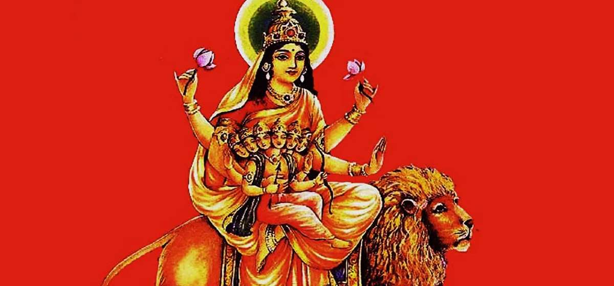 आज दसैँको पाँचौँ दिन, स्कन्दमाताको पूजा गरिँदै