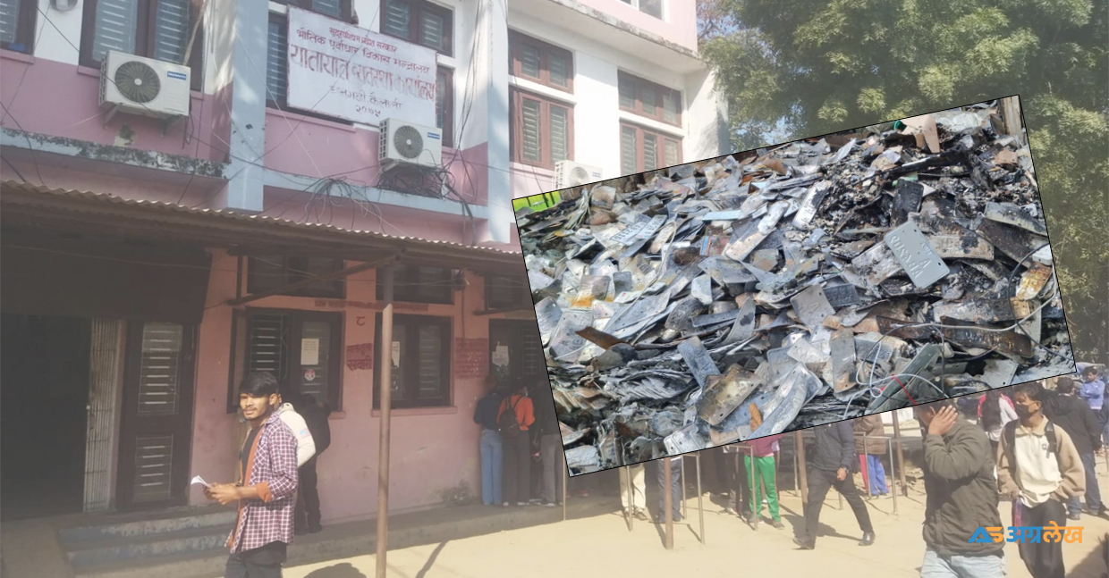कैलाली यातायातमा छ करोड बढीको क्षति, साढे चार करोडका इम्बोस्ड नम्बर प्लेट खरानी